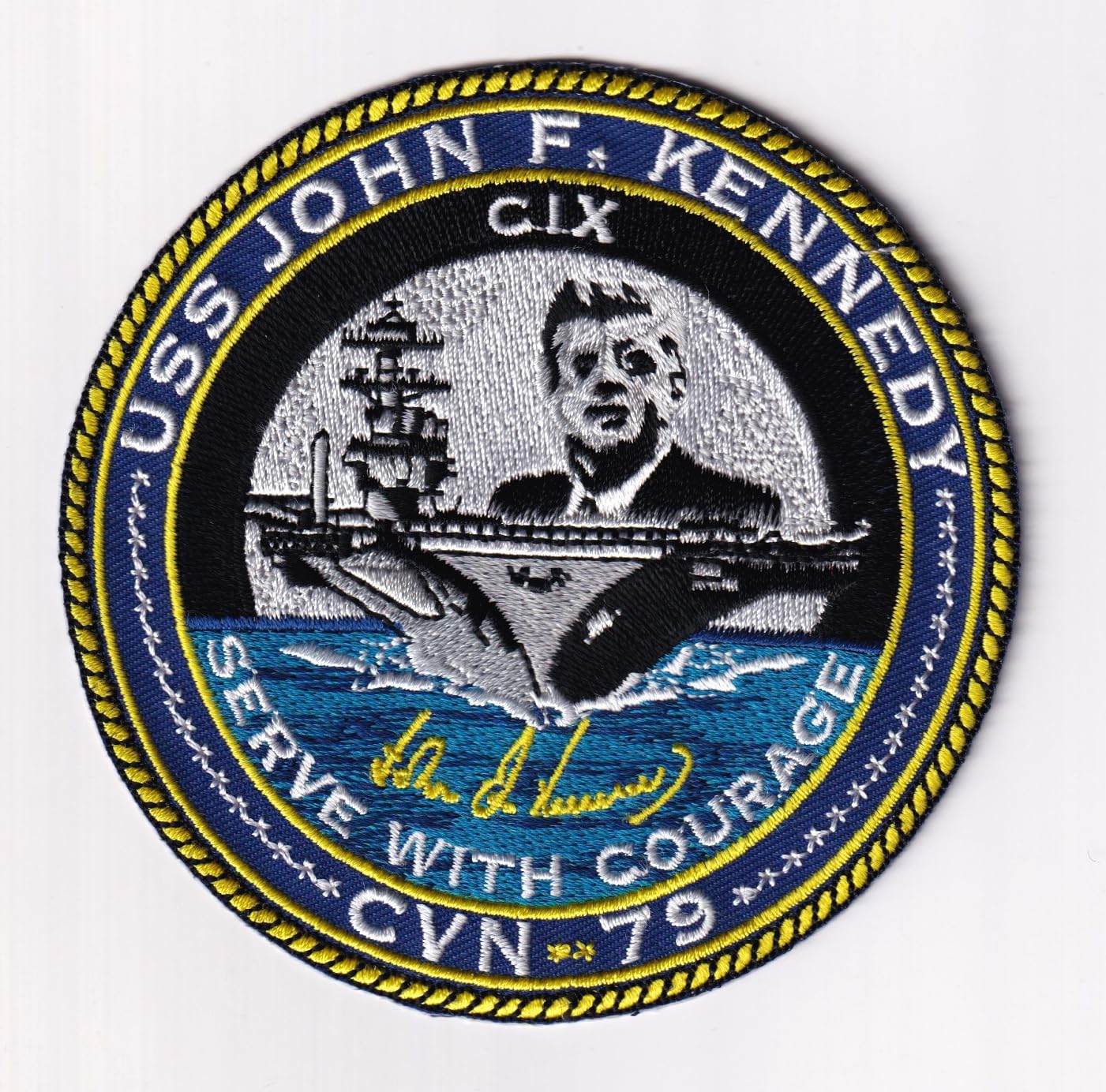 Amazon.com: USS John F Kennedy CVN-79 Patch – Iron On/Sew On